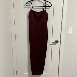 Dark Red maxi dress